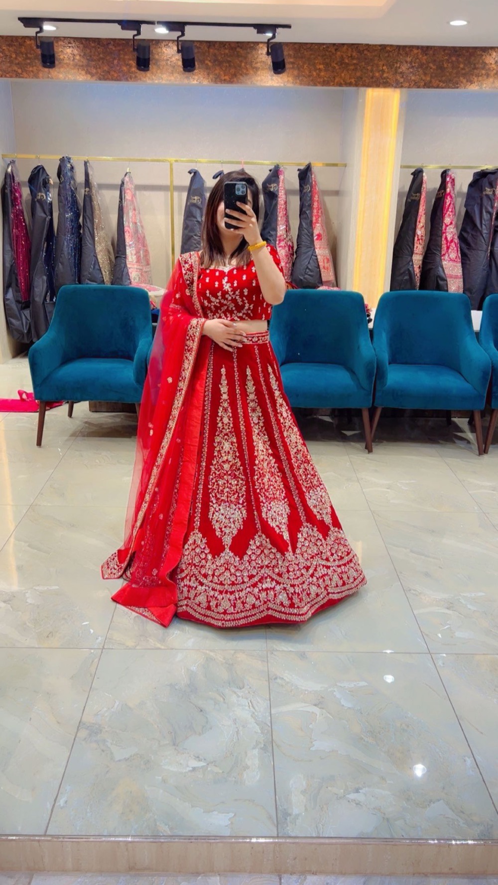 Classic Red Bridal Lehenga